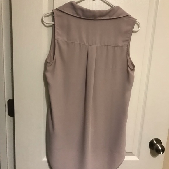 Rachel Zoe Sleeveless Lavender Shirt - Picture 2 of 2